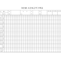 개인별시간외근무표